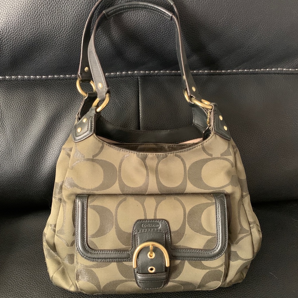 Coach Handbag - Dark Green